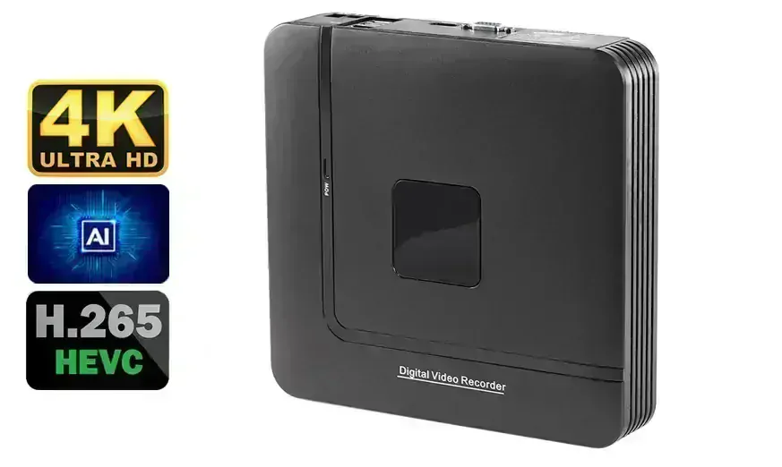 PROFI Digitální Venkovní IP kamerový set DOME QHD (2K) 4.0Mpx H.265 se záznamem 2TB Aktivní PoE 802.3af AUDIO